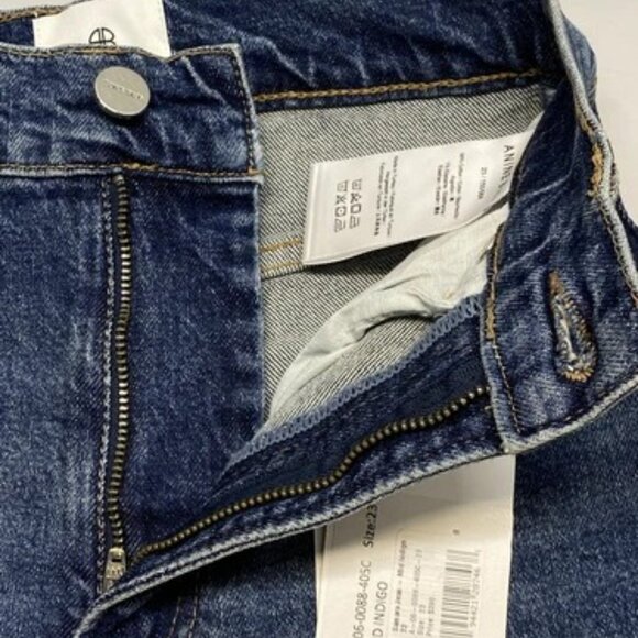 Anine Bing Womens Jean Mid Indigo Blue Size 23 Samara High Rise Ankle Slim - Picture 9 of 11
